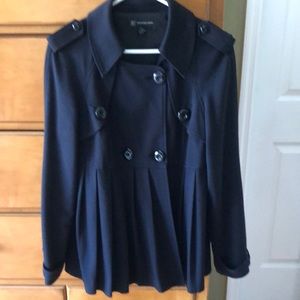 INC lined pleated jacket, military style, great condition!